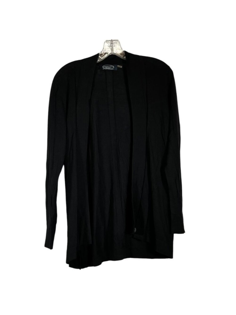 Magaschoni Black Open Front Cardigan Medium Hollywood Production Wardrobe